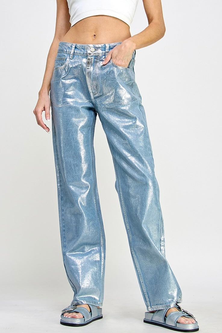 METALLIC JEAN