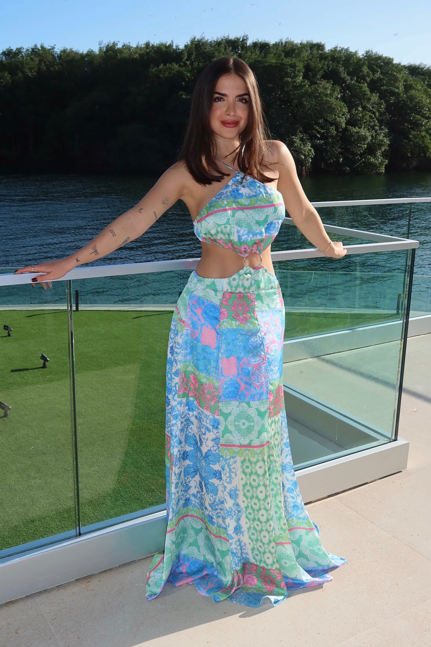 MULTI COLOR MAXI DRESS