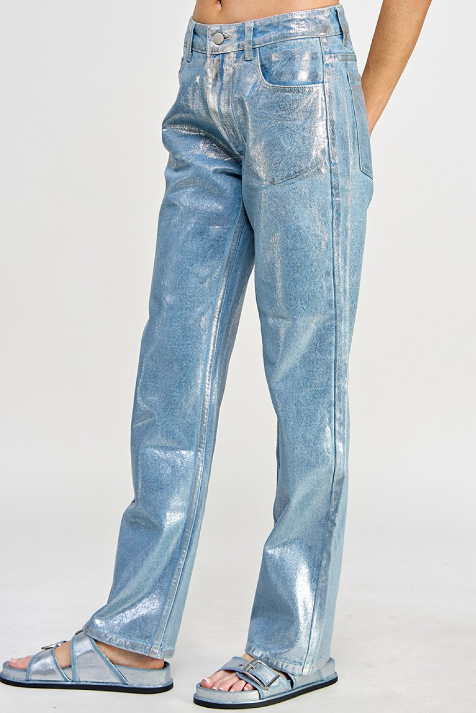 METALLIC JEAN