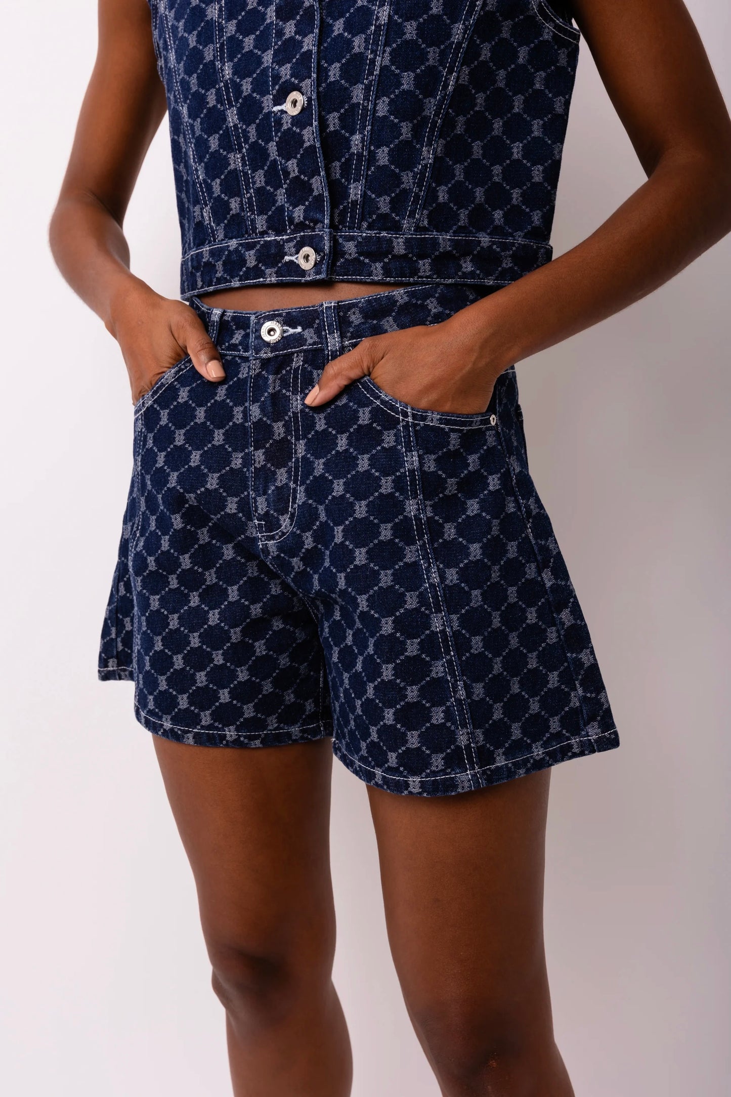 PATTERN DENIM SET